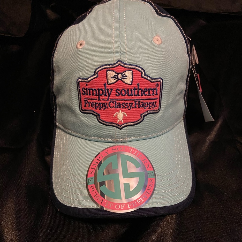 light blue and navy simply southern hat new with tags